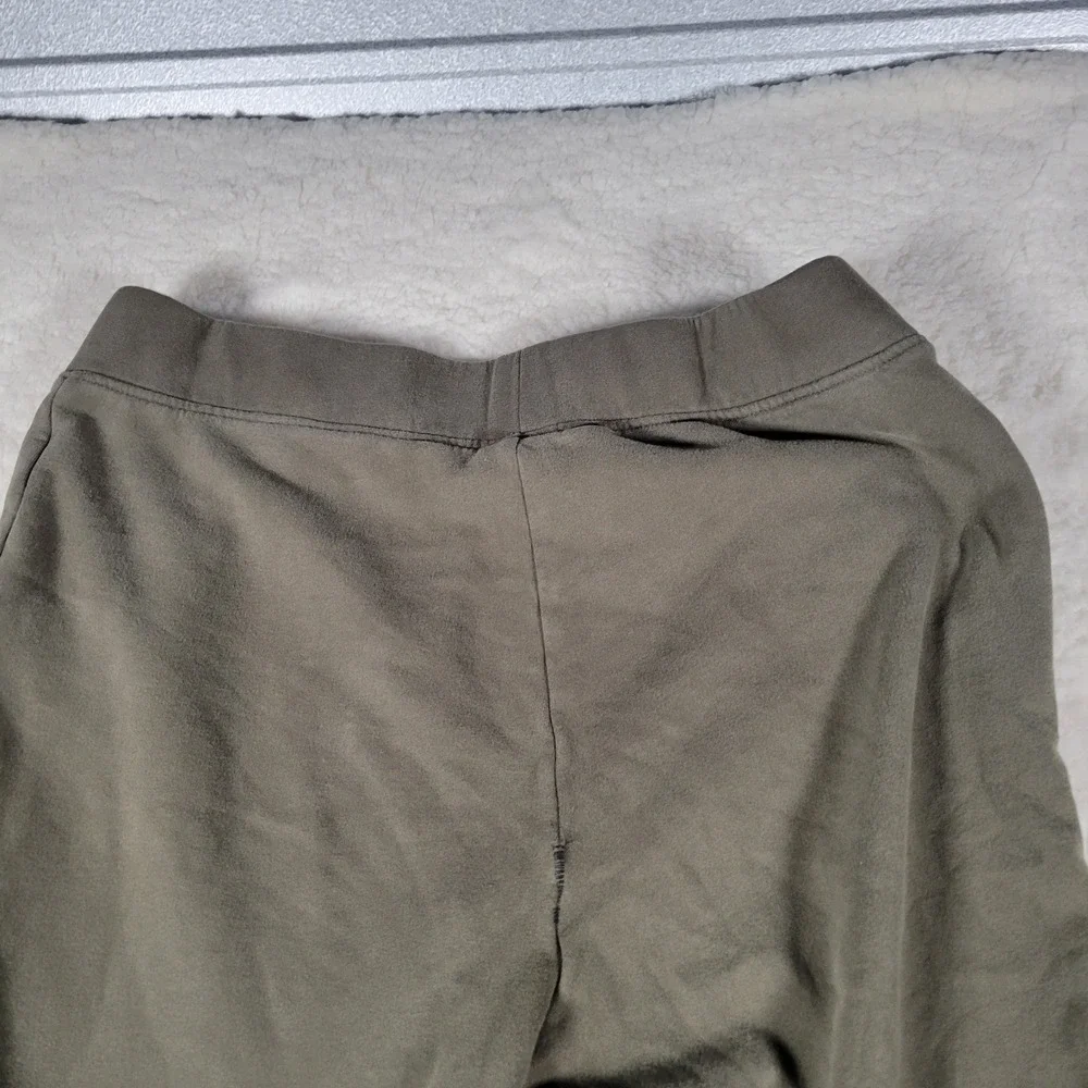 Lands' End Serious Sweats Joggers Womens Size M 10-12 Olive Green Tapered Pants - Picture 12 of 13